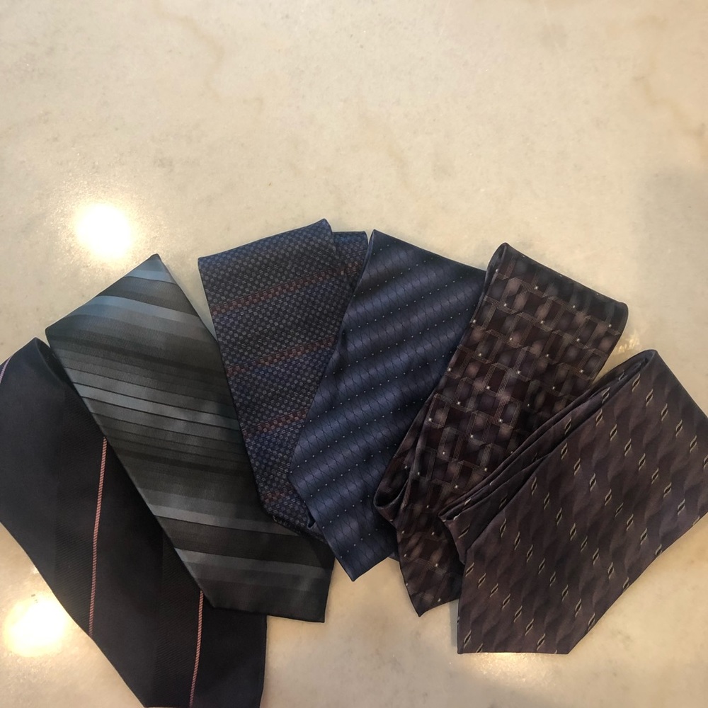 😎6 Silk Ties - Multiple Brands